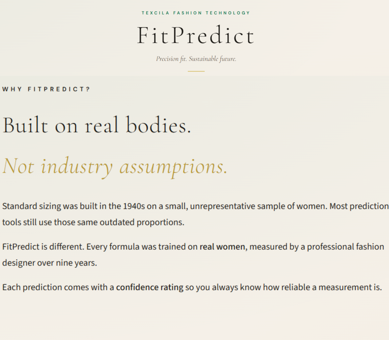 FitPredict: predict 40 body measurements from 4 inputs