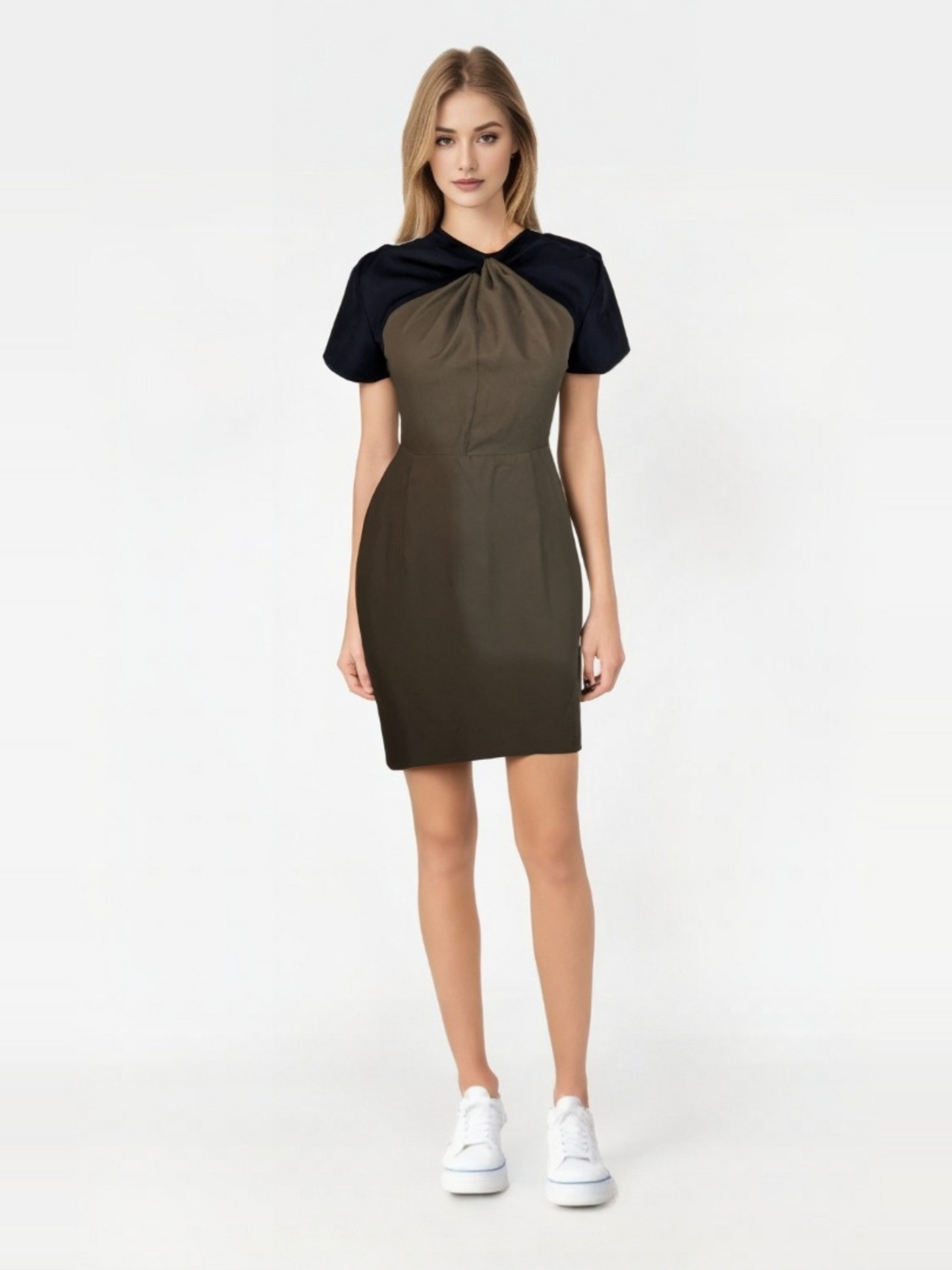 Twist & Grace Two-Tone Dress