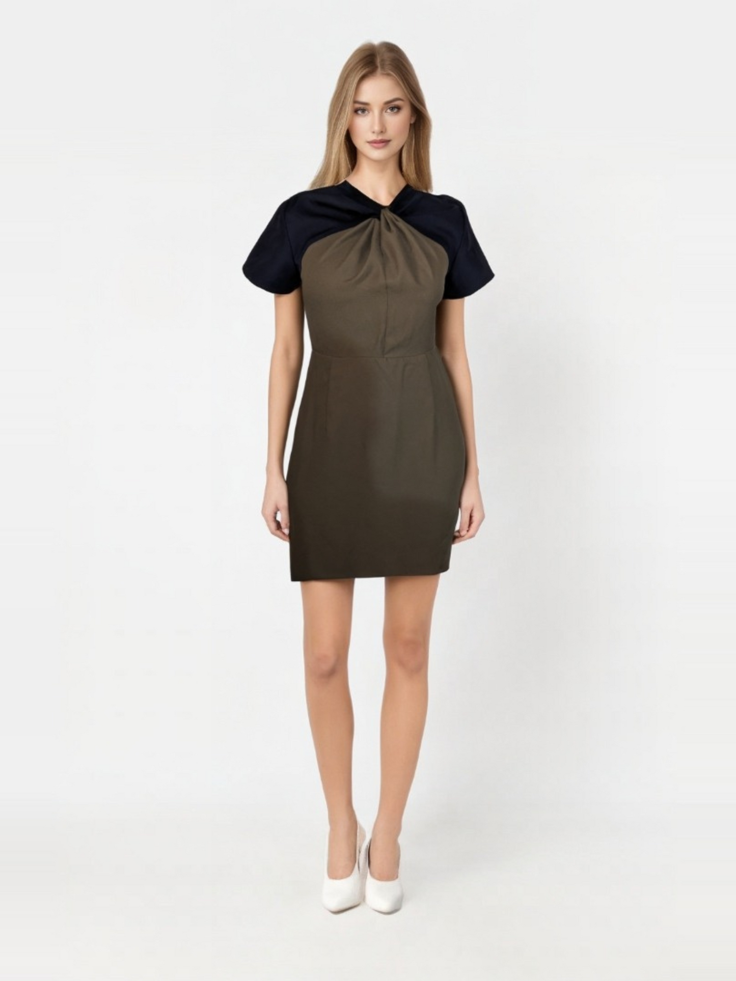 Twist & Grace Two-Tone Dress