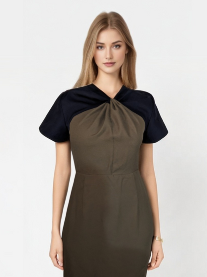 Twist & Grace Two-Tone Dress