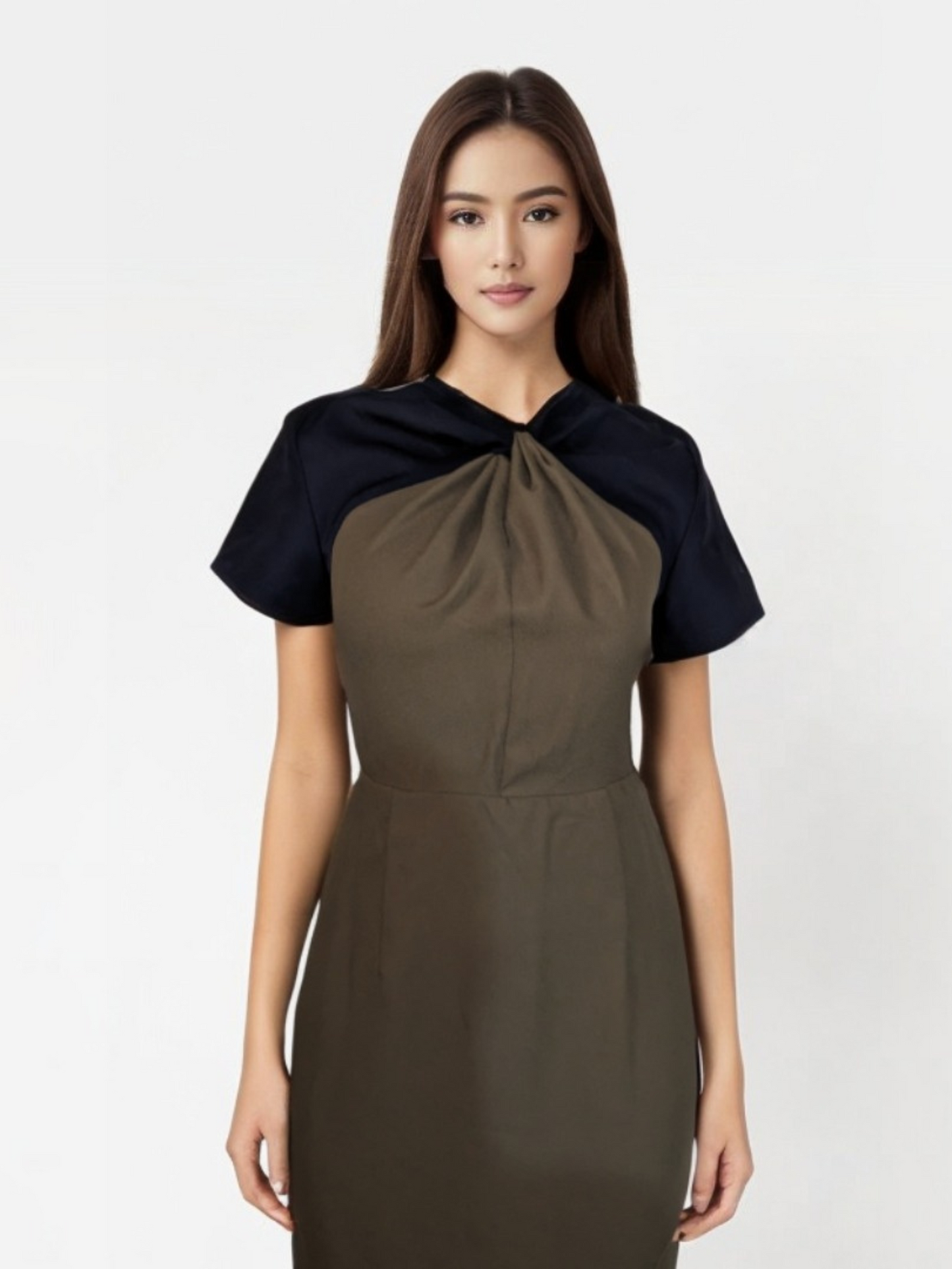 Twist & Grace Two-Tone Dress