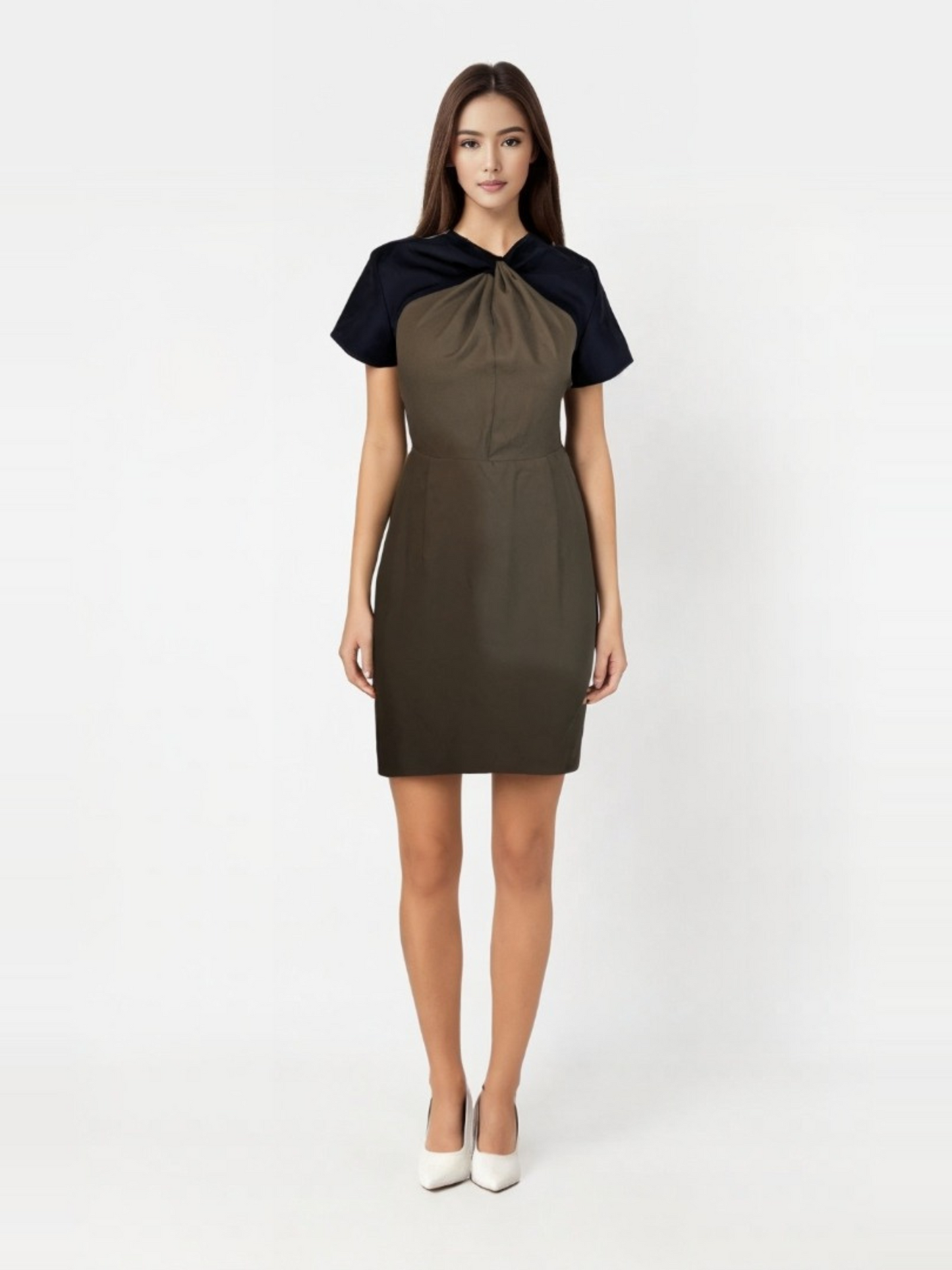 Twist & Grace Two-Tone Dress
