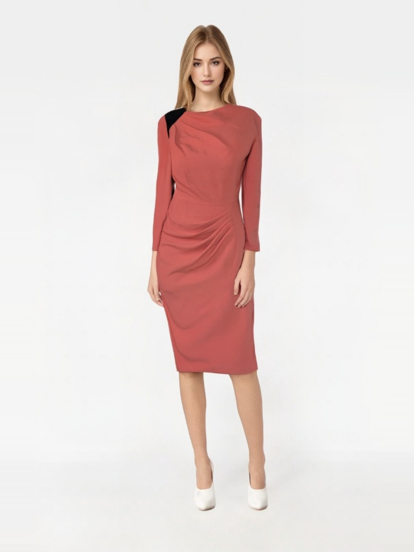 Radiance Two-Tone Pencil Dress