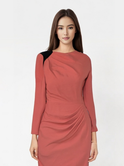 Radiance Two-Tone Pencil Dress