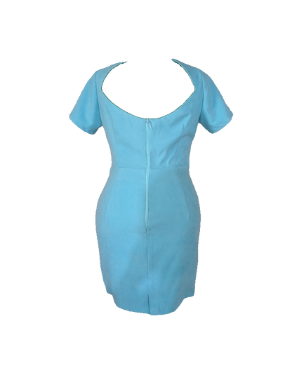 Sky Blue Ribbon-Twist Dress